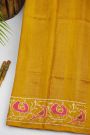 Designer Tussar Mustard Saree