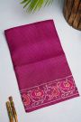 Designer Tussar Magenta Saree