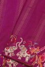 Designer Tussar Deep Magenta Saree