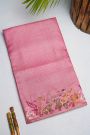 Designer Tussar Pink Saree