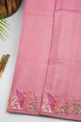 Designer Tussar Pink Saree