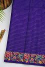 Designer Tussar Royal Blue Saree