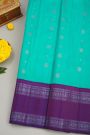 Gadwal Silk Sky Blue Saree