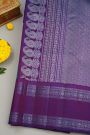 Gadwal Silk Sky Blue Saree