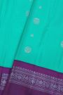 Gadwal Silk Sky Blue Saree
