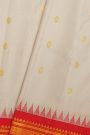 Gadwal Silk Off White Saree