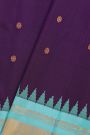 Gadwal Silk Navy Blue Saree