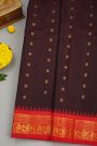 Gadwal Silk Brown Saree