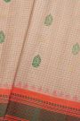 Gadwal Silk Cream Saree