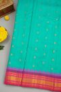 Gadwal Silk Sky Blue Saree