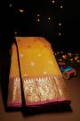 Venkatagiri Silk Mustard Saree