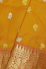 Venkatagiri Silk Mustard Saree