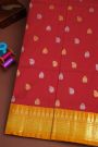 Venkatagiri Silk Red And Pink Saree