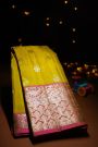 Venkatagiri Silk Lime Green Saree