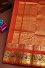 Venkatagiri Silk Peach Saree