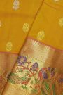 Venkatagiri Silk Mustard Saree