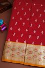 Venkatagiri Silk Maroon Saree