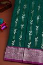 Venkatagiri Silk Peacock Green Saree
