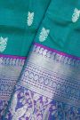 Venkatagiri Silk Peacock Green Saree