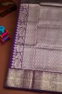 Venkatagiri Silk Purple Saree