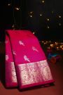 Venkatagiri Silk Magenta Saree