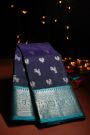 Venkatagiri Silk Blue Saree
