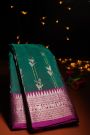 Venkatagiri Silk Green Saree