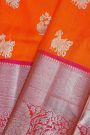Venkatagiri Silk Orange Saree
