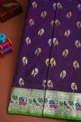 Venkatagiri Silk Purple Saree