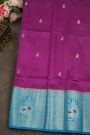 Matka Silk Purple Saree