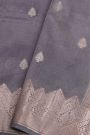 Matka Silk Grey Saree
