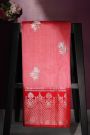 Matka Silk Baby Pink Saree