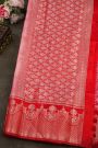 Matka Silk Baby Pink Saree