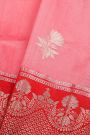 Matka Silk Baby Pink Saree