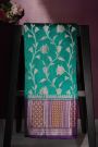 Matka Silk Sea Green Saree