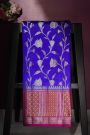 Matka Silk Royal Blue Saree
