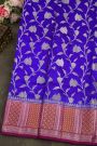 Matka Silk Royal Blue Saree