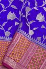 Matka Silk Royal Blue Saree