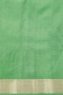 Matka Silk Bottle Green Saree
