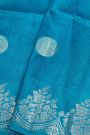 Matka Silk Blue Saree