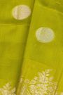 Matka Silk Mehendi Green Saree