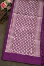 Matka Silk Purple Saree
