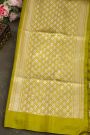 Matka Silk Mehendi Green Saree