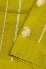 Matka Silk Mehendi Green Saree