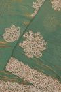 Designer Organza Green Saree