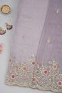 Designer Organza Lavender Saree