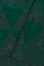 Designer Organza Dark Green Saree