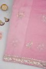 Designer Organza Pink Saree