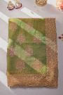 Designer Georgette Green Saree