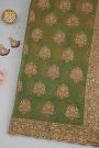 Designer Georgette Green Saree